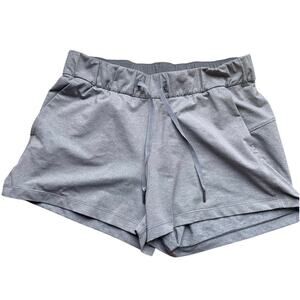 Lululemon On The Fly Short *2.5" Heathered Slate (First Release) size 8